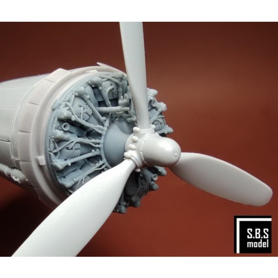 1/48 B-17 F/G Early Engine and Cowling set for HK Models 1/48 B-17 F/G Early Engine and Cowling set for HK Models