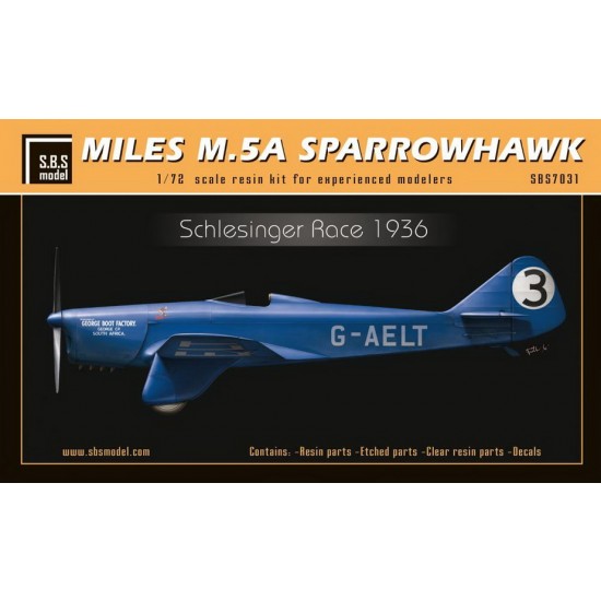 1/72 Miles M.5A Sparrowhawk Schlesinger Race 1/72 Miles M.5A Sparrowhawk Schlesinger Race