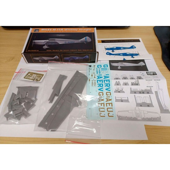 1/72 Miles M.11A Whitney Straight Civilian Full Resin kit 1/72 Miles M.11A Whitney Straight Civilian Full Resin kit