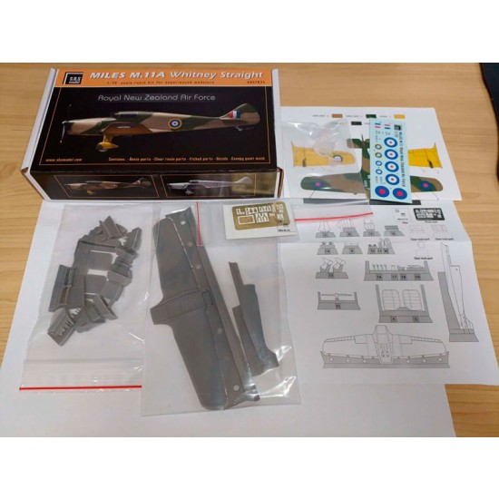 1/72 Miles M.11A Whitney Straight Royal New Zealand Air Force Full Resin kit 1/72 Miles M.11A Whitney Straight Royal New Zealand Air Force Full Resin kit