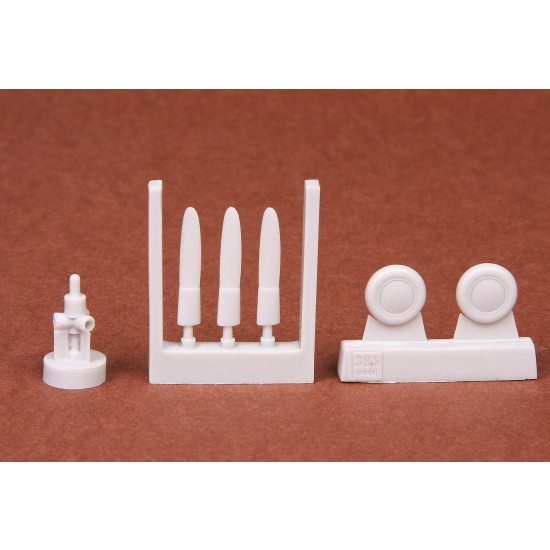 1/72 Grumman F4F-4 Wildcat Propeller and Wheels Set for Airfix kit (Resin) 1/72 Grumman F4F-4 Wildcat Propeller and Wheels Set for Airfix kit (Resin)