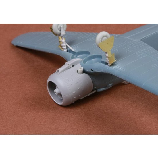 1/72 Fiat G.50/bis Engine & Cowling set for Fly kit 1/72 Fiat G.50/bis Engine & Cowling set for Fly kit