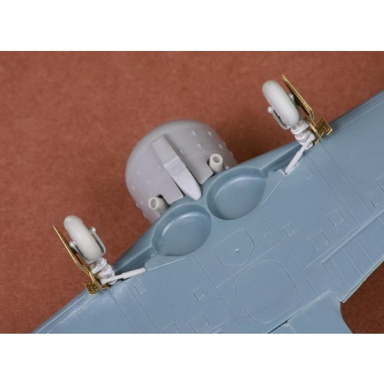 1/72 Fiat G.50/bis Undercarriage set for Fly kit 1/72 Fiat G.50/bis Undercarriage set for Fly kit