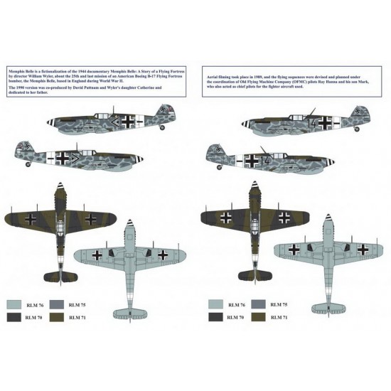 1/32 Hispano HA-1112 M1L Memphis Belle Decals 1/32 Hispano HA-1112 M1L Memphis Belle Decals