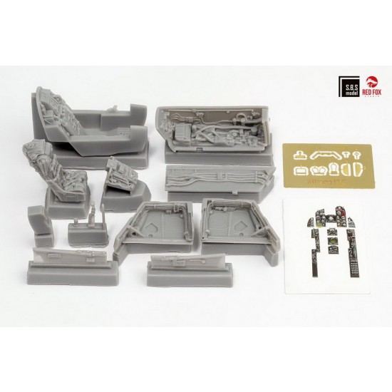 1/48 Mirage III C Cockpit & Wheel Bays Detail set for Eduard/Hobbyboss kits 1/48 Mirage III C Cockpit & Wheel Bays Detail set for Eduard/Hobbyboss kits