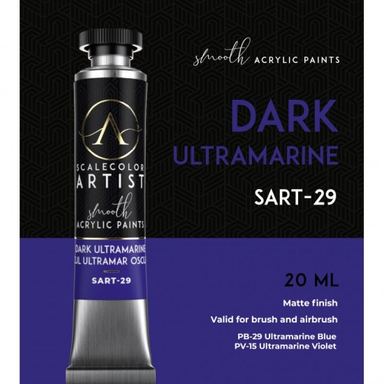 Dark Ultramarine (20ml Tube) - Artist Range Smooth Acrylic Paint Dark Ultramarine (20ml Tube) - Artist Range Smooth Acrylic Paint