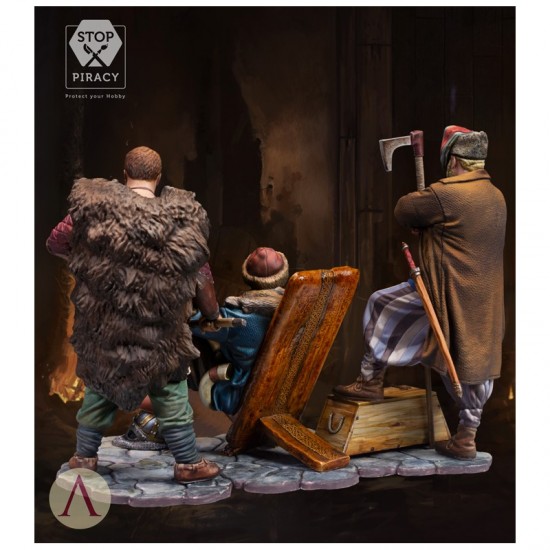 75mm Scale Middle Age Viking Rus (3 resin figures) 75mm Scale Middle Age Viking Rus (3 resin figures)