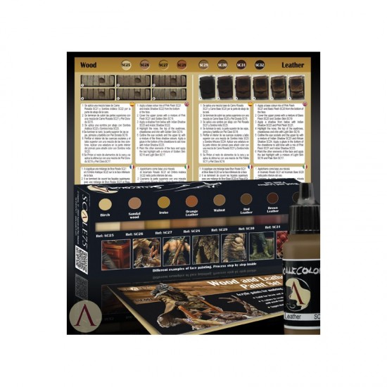 Acrylic Paints Set - Wood and Leather (8 x 17ml) Acrylic Paints Set - Wood and Leather (8 x 17ml)