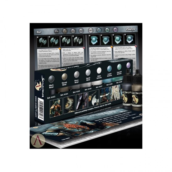 Acrylic Paints Set - Metal and Alchemy Steel (8 x 17ml) Acrylic Paints Set - Metal and Alchemy Steel (8 x 17ml)