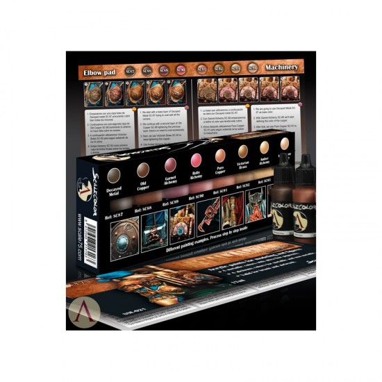 Acrylic Paints Set - Metal and Alchemy Copper Series (8 x 17ml) Acrylic Paints Set - Metal and Alchemy Copper Series (8 x 17ml)