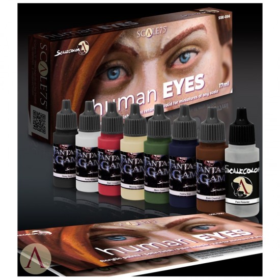 Acrylic Paint & Retarder Set - Human Eyes (Satin Finish, 17ml x 8) Acrylic Paint & Retarder Set - Human Eyes (Satin Finish, 17ml x 8)