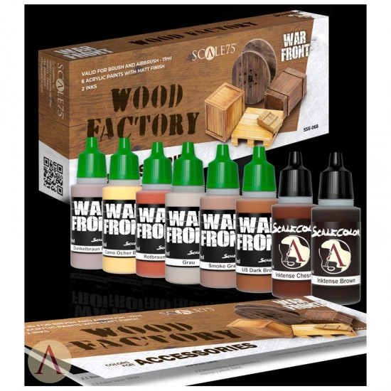 Acrylic Paints Set - Wood Factory (8 x 17ml) Acrylic Paints Set - Wood Factory (8 x 17ml)
