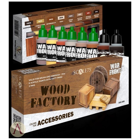 Acrylic Paints Set - Wood Factory (8 x 17ml) Acrylic Paints Set - Wood Factory (8 x 17ml)