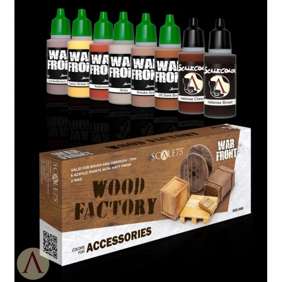 Acrylic Paints Set - Wood Factory (8 x 17ml) Acrylic Paints Set - Wood Factory (8 x 17ml)