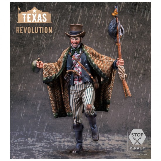 75mm Scale Texas Revolution Mississippi Volunteer Siege of Bexar 1835 (resin) 75mm Scale Texas Revolution Mississippi Volunteer Siege of Bexar 1835 (resin)