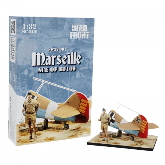 1/32 Marseille Ace of Bf109: Hans-Joachim Marseille Figure & Aircraft Back Section 1/32 Marseille Ace of Bf109: Hans-Joachim Marseille Figure & Aircraft Back Section
