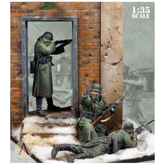 1/35 Kessel - Stalingrad 1942 (3 Wehrmacht Soldiers w/Scenery) 1/35 Kessel - Stalingrad 1942 (3 Wehrmacht Soldiers w/Scenery)