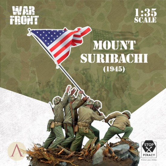 1/35 Warfront series - Mount Suribachi 1945 (6 figures w/Flag, pole, base) 1/35 Warfront series - Mount Suribachi 1945 (6 figures w/Flag, pole, base)