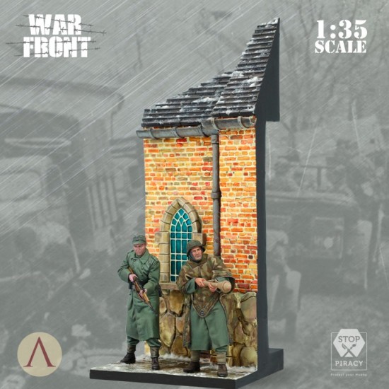 1/35 Warfront - Tankbusters, Ardennes 1945 (scenery & 2 figures in resin) 1/35 Warfront - Tankbusters, Ardennes 1945 (scenery & 2 figures in resin)