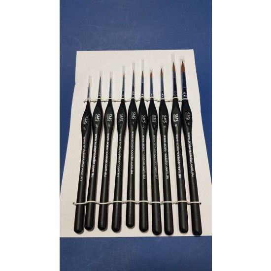 Sable Tri-grip Brush Set (10Pcs) Sable Tri-grip Brush Set (10Pcs)