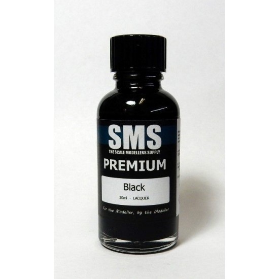 Acrylic Lacquer Paint - Premium #Black (30ml) Acrylic Lacquer Paint - Premium #Black (30ml)