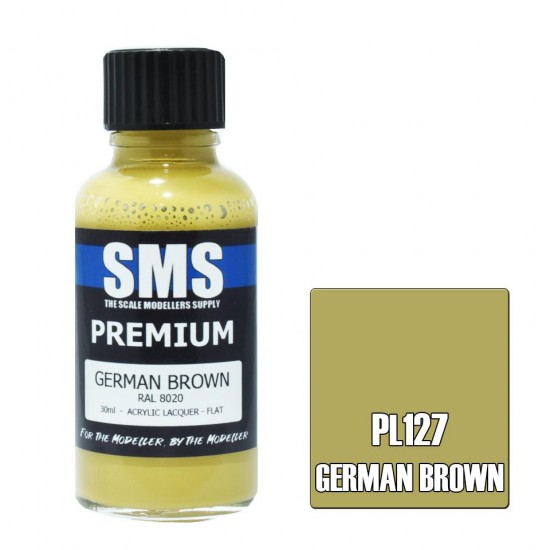 Acrylic Lacquer Paint - Premium German Brown Ral8020 (30ml) Acrylic Lacquer Paint - Premium German Brown Ral8020 (30ml)