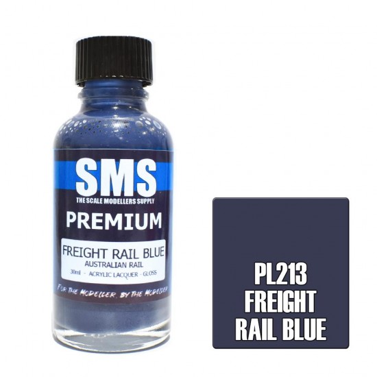 Acrylic Lacquer Paint - Premium Freight Rail Blue (30ml)