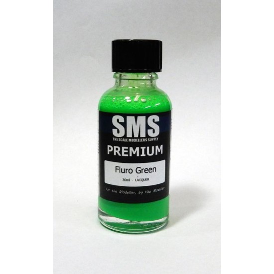 Acrylic Lacquer Paint - Premium #Fluro Green (30ml) Acrylic Lacquer Paint - Premium #Fluro Green (30ml)