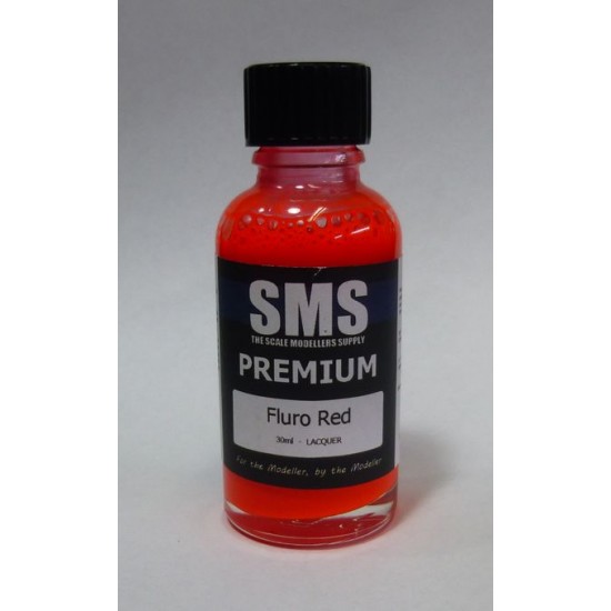 Acrylic Lacquer Paint - Premium #Fluro Red (30ml) Acrylic Lacquer Paint - Premium #Fluro Red (30ml)