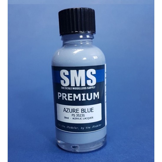 Acrylic Lacquer Paint - Premium Azure Blue (30ml) Acrylic Lacquer Paint - Premium Azure Blue (30ml)