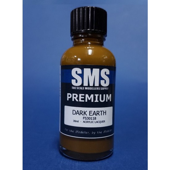 Acrylic Lacquer Paint - Premium Dark Earth (30ml) Acrylic Lacquer Paint - Premium Dark Earth (30ml)