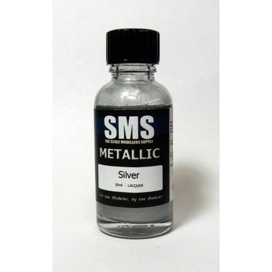 Acrylic Lacquer Paint - Metallic #Silver (30ml) Acrylic Lacquer Paint - Metallic #Silver (30ml)