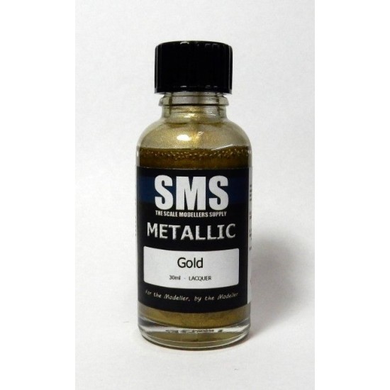 Acrylic Lacquer Paint - Metallic #Gold (30ml) Acrylic Lacquer Paint - Metallic #Gold (30ml)