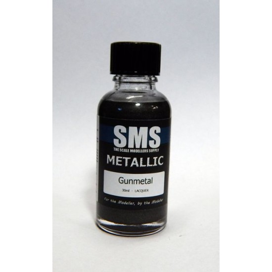 Acrylic Lacquer Paint - Metallic #Gunmetal (30ml) Acrylic Lacquer Paint - Metallic #Gunmetal (30ml)