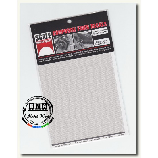 1/24 Carbon Fiber Clear Decals 1/24 Carbon Fiber Clear Decals