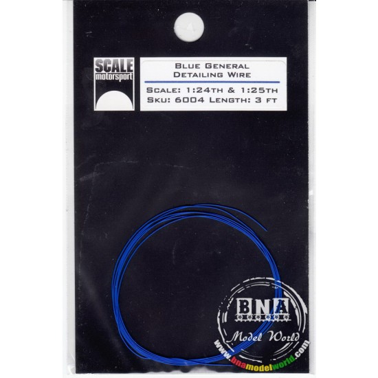 1/24th-1/25th Dark Blue General Detailing Wire 1/24th-1/25th Dark Blue General Detailing Wire