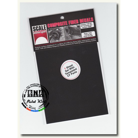 1/12 Yamaha YZR-M1 04 Composite Fiber Template Decal Set 1/12 Yamaha YZR-M1 04 Composite Fiber Template Decal Set