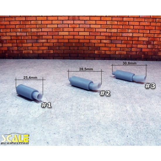 1/24 1/25 Exhaust Muffler Ver.D #3 (1pc, 3d printed) 1/24 1/25 Exhaust Muffler Ver.D #3 (1pc, 3d printed)