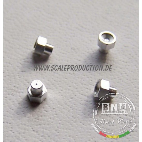 1/24 Aluminum Central Wheel Hub Nuts Classic (4pcs) 1/24 Aluminum Central Wheel Hub Nuts Classic (4pcs)