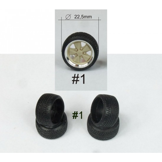 1/24 16 Fuchs Wheel Rings, Inserts and Tyres Set (4 Wheel Rings+4 Wheel Inserts+4 Tyres) 1/24 16 Fuchs Wheel Rings, Inserts and Tyres Set (4 Wheel Rings+4 Wheel Inserts+4 Tyres)