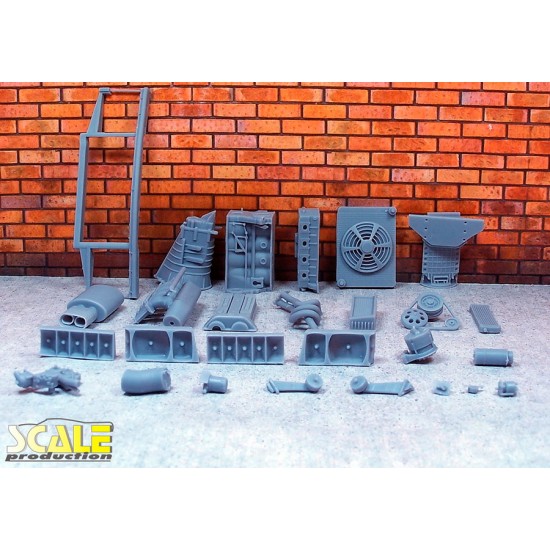 1/24 MB 190 M102 Engine (DTM) for Esci/Fujimi MB190 Evo1/2 190E 1/24 MB 190 M102 Engine (DTM) for Esci/Fujimi MB190 Evo1/2 190E