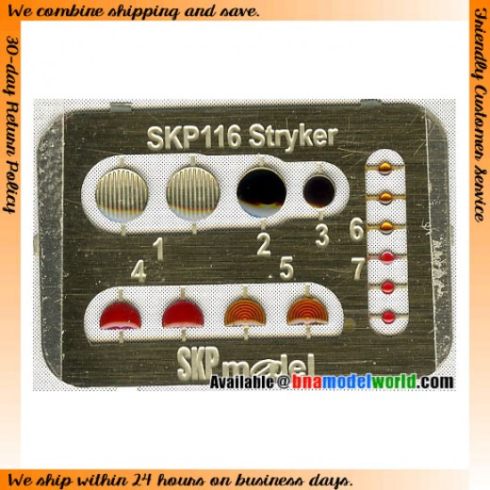 1/35 Stryker Lenses and Tail Lights for AFV Club/Trumpeter kits 1/35 Stryker Lenses and Tail Lights for AFV Club/Trumpeter kits