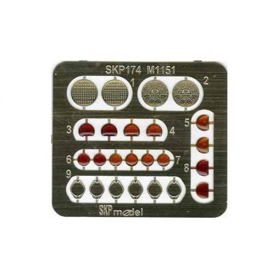1/35 Lenses and Taillights for Academy M1151 kit 1/35 Lenses and Taillights for Academy M1151 kit