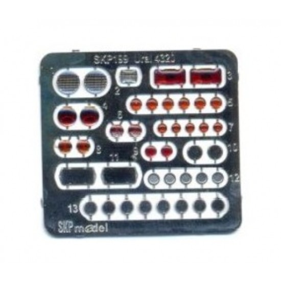1/35 Russian Ural-4320 Truck Lenses and Taillights for Trumpeter kit #01012 1/35 Russian Ural-4320 Truck Lenses and Taillights for Trumpeter kit #01012