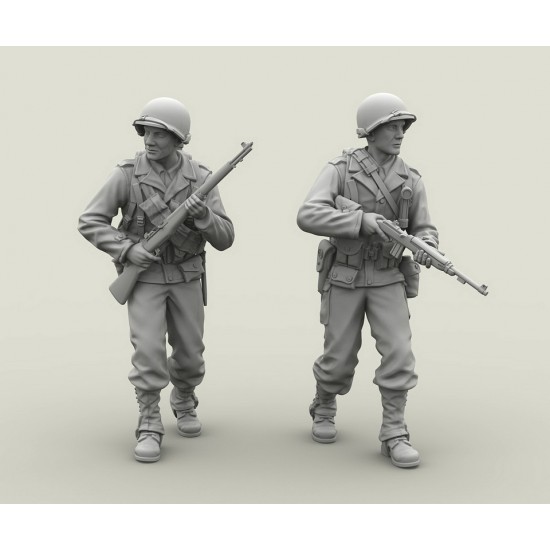1/35 US Infantry Officer and Infantryman (2 figures) 1/35 US Infantry Officer and Infantryman (2 figures)