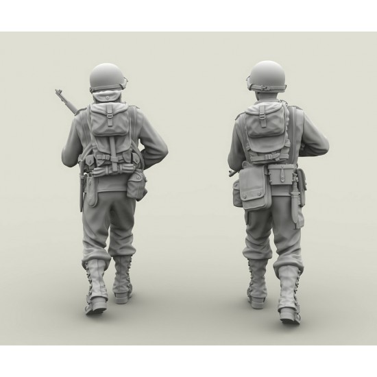 1/35 US Infantry Officer and Infantryman (2 figures) 1/35 US Infantry Officer and Infantryman (2 figures)