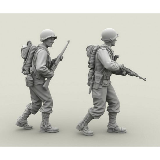 1/35 US Infantry Officer and Infantryman (2 figures) 1/35 US Infantry Officer and Infantryman (2 figures)