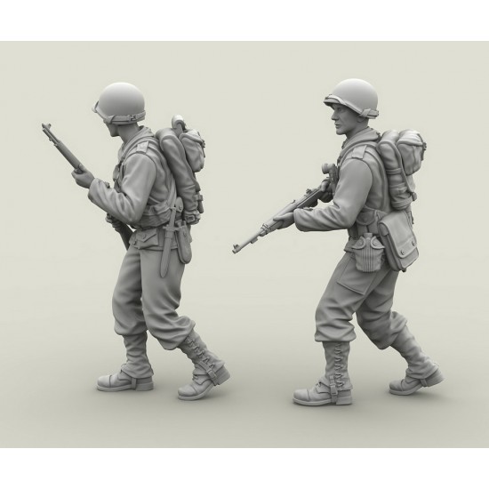 1/35 US Infantry Officer and Infantryman (2 figures) 1/35 US Infantry Officer and Infantryman (2 figures)