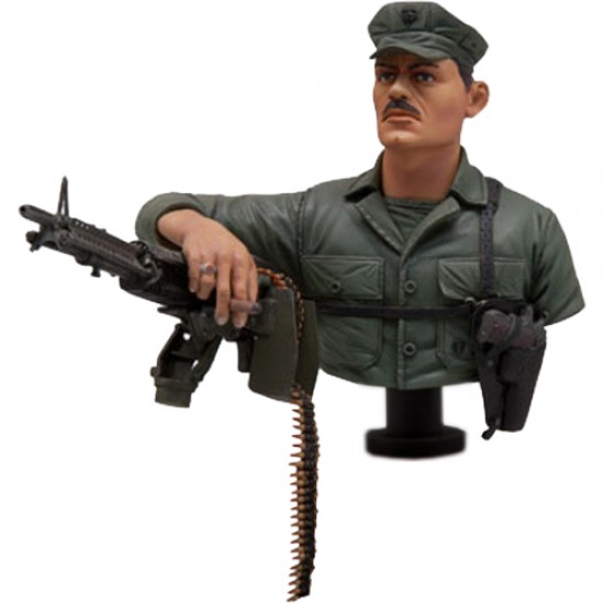 200mm US Marine with M60 (Vietnam) Bust 200mm US Marine with M60 (Vietnam) Bust