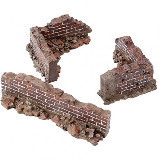 1/16 Bricks Wall Set